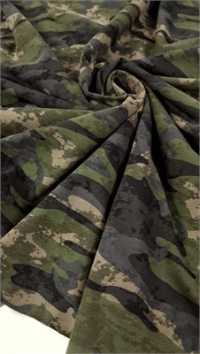 Кулир с велюр-эффектом КАМУФЛЯЖ 10319