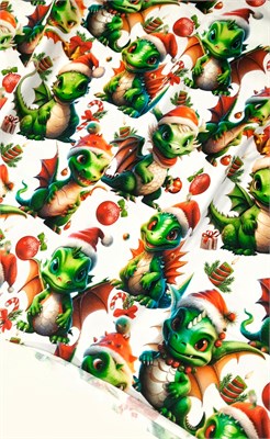 Кулир ДРАКОНЫ НА БЕЛОМ 10511