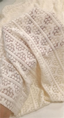 КРУЖЕВО ЭЛАСТИЧНОЕ ПУШИСТОЕ ЭКРЮ 10054