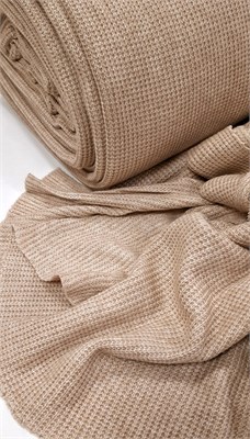 ВЯЗАННЫЙ ТРИКОТАЖ ЗОЛОТИСТЫЙ БЕЖЕВЫЙ 10086