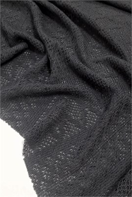 Ажурный трикотаж МИЛЕНА СЕРЫЙ 10239