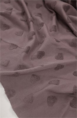 Кулир махровые сердечки КАКАО 10244