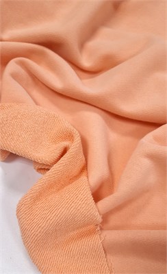 Футер 3нитка диагональ с велюр-эффектом ПЕРСИК 10257