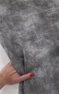 Экокожа варёнка винтаж СЕРЫЙ 10282