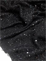 Твид с пайетками ЧЁРНЫЙ 10391