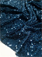 Пайетки на бархате ПЕТРОЛЬ 10413