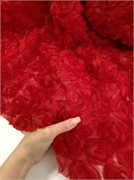 Розочки 3д на сетке 10725