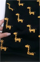 Футер двунитка ЖИРАФЫ с велюр-эффектом 10158